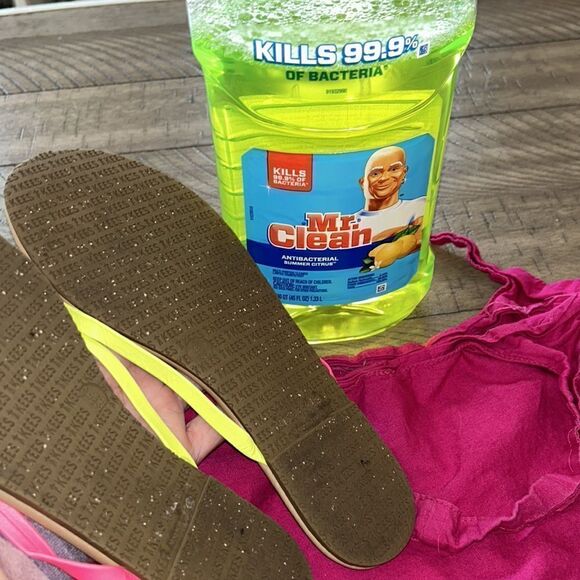 South of France 🇫🇷 Chic! Neon Pink & Yellow Chic Les Tropeziennes Sandals 🩴 - Picture 17 of 17